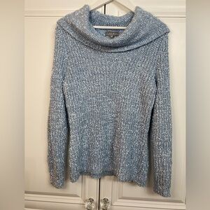 EUC Laura Size XL Women’s Baby Blue Cowl Neck Sweater